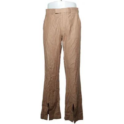 Byxor (Brun) från ASOS Design Bomull, Elastan, Linne