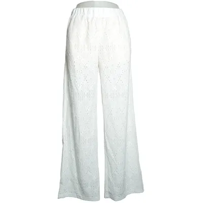 Palazzobyxor (Vit) från Zero Återvunnen polyester, Viskos