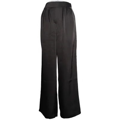 Pantalon patte d'éléphant (Noir) de Bubbleroom Polyester recyclé