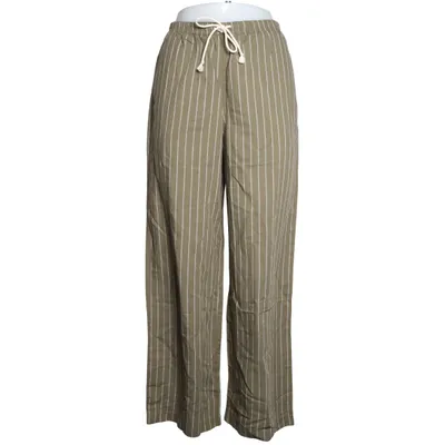 Palazzobyxor (Grön, Vit) från Uniqlo Bomull, Linne, Polyester, Viskos