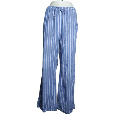 Pyjamasbukser (Blå, Hvid) fra Gina Tricot Økologisk bomuld