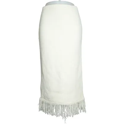 Rok (Beige) van Gina Tricot Katoen, Elastaan, Polyamide, Polyester