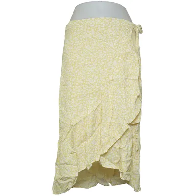 Omlottkjol (Gul, Vit) från Lindex Viskos