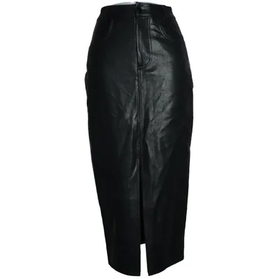 Skirt (Black) from Adoore Cotton, Polyester, Polyurethane