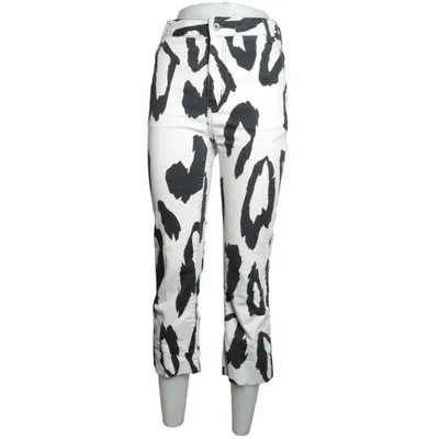 Jeans (Weiß, Schwarz) von Roberto Cavalli Baumwolle, Elasthan, Polyester
