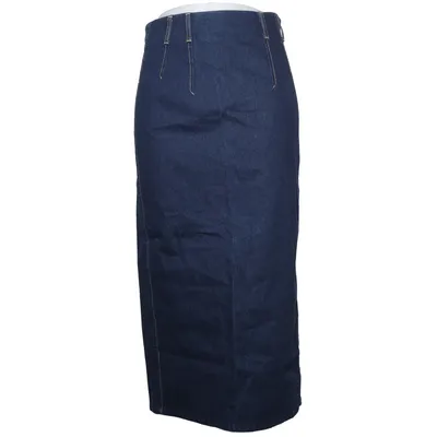 Jeanskjol (Blå) från Ávora Elastan, Ekologisk bomull