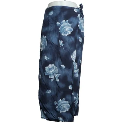 Wikkelrok (Blauw) Viscose