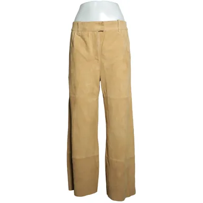 Pantalon en cuir (Beige) de Stand Studio Élasthane, Cuir, Polyester