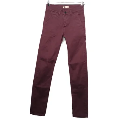 Chinos (Lila) från Velour by Nostalgi Bomull, Elastan