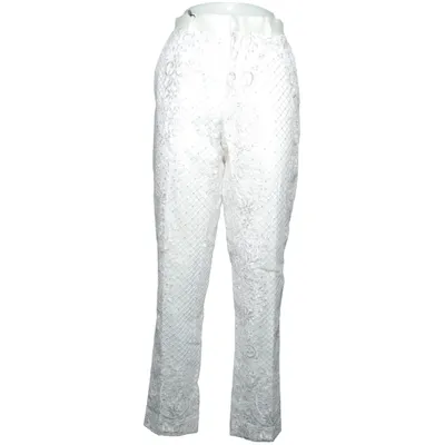 Jakkesætsbukser (Hvid) fra ASOS Akryl, Bomuld, Elastan, Polyamid, Polyester, Viscose