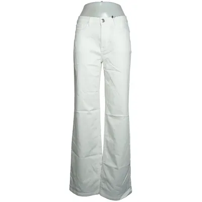Jeans (Vit) från Zero Bomull, Elastan, Återvunnen polyester