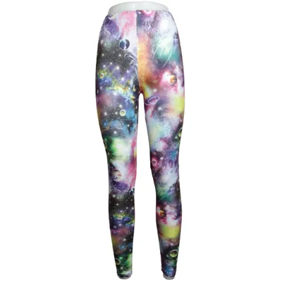 Leggings (Flerfarvet) fra Wannabes Elastan, Polyester