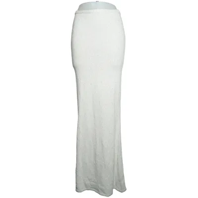 Maxi skirt (White) from Asta Resort Cotton, Polyester