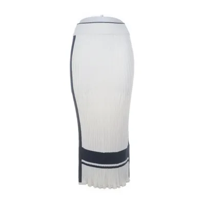 Maxi nederdel (Beige) fra GANT Viscose, Polyamid