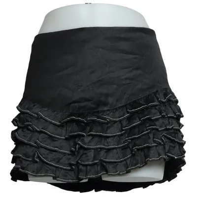 Skirt (Black) from Sandro Cotton, Metallic fiber, Viscose