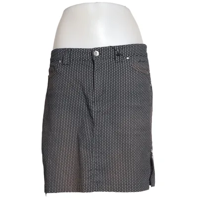 Jeansnederdel (Sort, Hvid) fra Abacus Bomuld, Elastan, Polyester