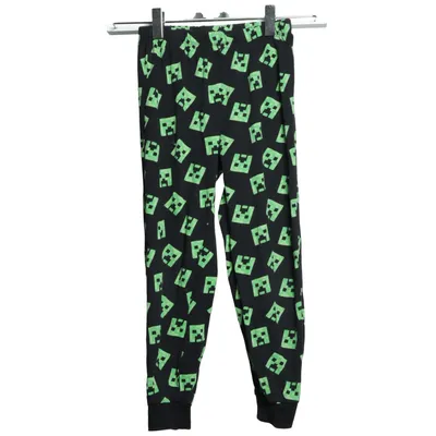 Pyjamasbyxor (Svart, Grön) från Minecraft