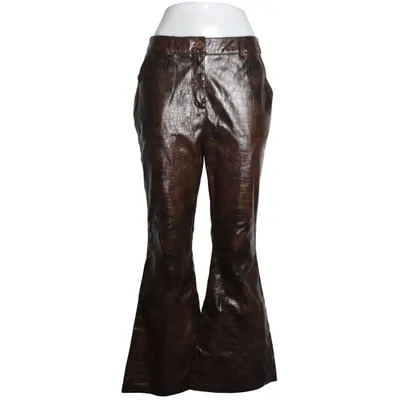 Byxor (Brun) från Topshop Petite Polyester, Polyuretan