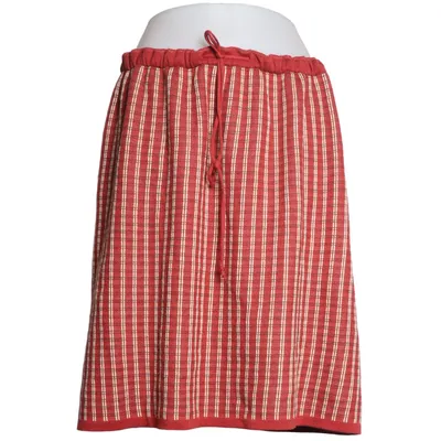 Kjol (Röd, Vit) från Kriss Akryl, Bomull, Lyocell
