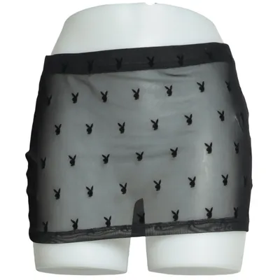 Strandrock (Schwarz) von Playboy x Missguided Elasthan, Polyester