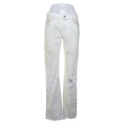 Jeans (Vit, Flerfärgad) från Helmut Lang Bomull, Polyester