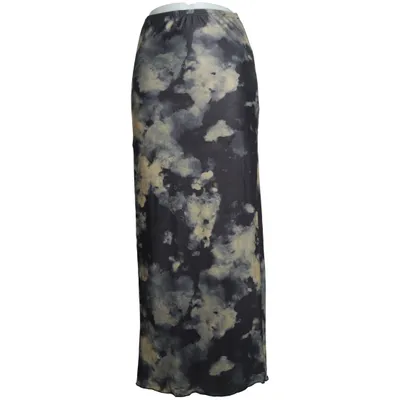 Långkjol (Svart, Beige) från Frakment Elastan, Polyester