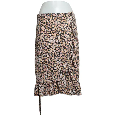 Wrap skirt (Fuchsia Below Knee Wrap Skirt) from ONLY Polyester