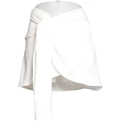Wrap skirt (White) from Missguided Polyester