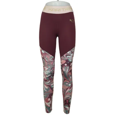 Träningstights (Lila, Flerfärgad) från Kari Traa Elastan, Polyamid, Polyester