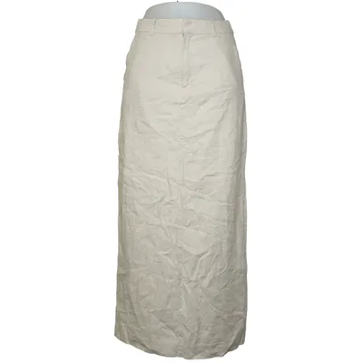 Långkjol (Beige) från Gestuz Elastan, Linne, Viskos