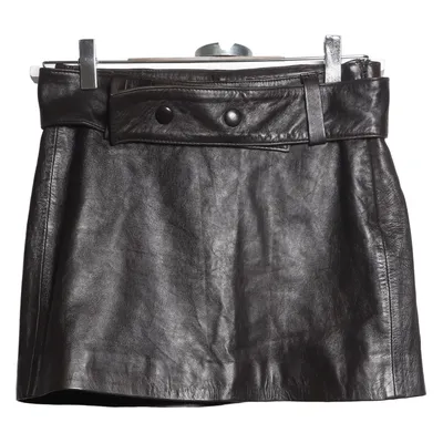 Jupe en cuir (Marron) de H&M Studio Cuir, Viscose