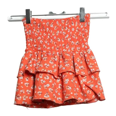 Nederdel (Orange, Flerfarvet) fra Zara Elastan, Polyester