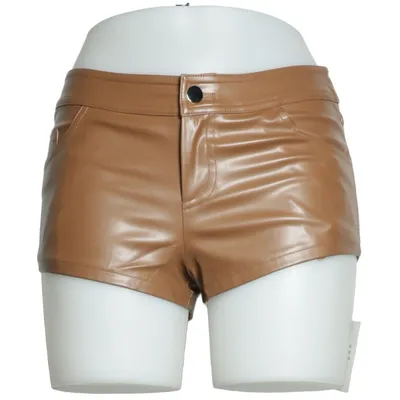 Shorts (Brown) from Superdown Polyester, Polyurethane