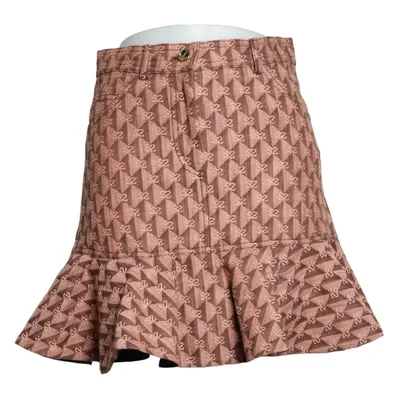 Skirt (Brown) from Sandro Cotton, Polyester
