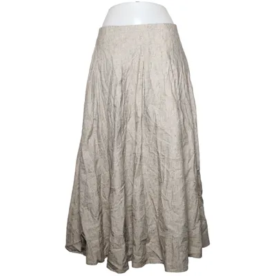 Långkjol (Beige) från H&M Edition Bomull, Linne, Polyester, Viskos