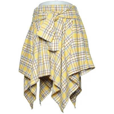 Kjol (Gul, Blå, Brun) Elastan, Polyester