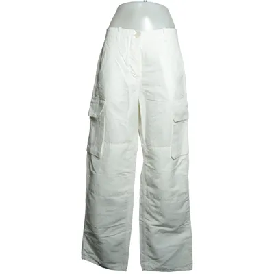Pantalon cargo (Blanc) de Arket Coton, Lin