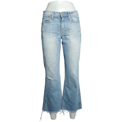 Jeans (Blå) fra Grlfrnd Bomuld, Elastan