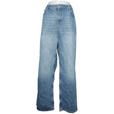 Jeans (Mid Waist Loose Straight Denim) från NA-KD Bomull, Polyester