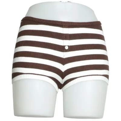Pyjamashorts (Braun, Weiß) von Frankies Bikinis Polyamid, Viskose