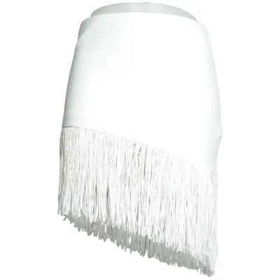 Kjol (Vit) från Bershka Elastan, Polyamid, Polyester