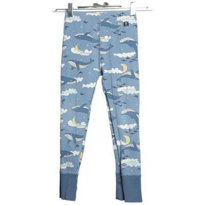 Pyjamasbyxor (Blå, Flerfärgad) från Polarn O. Pyret Elastan, Ekologisk bomull