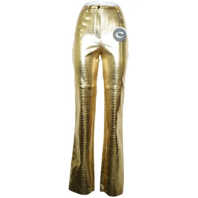 Lackbyxor (Guldfärgad) från CULTNAKED Polyuretan, Återvunnen polyester