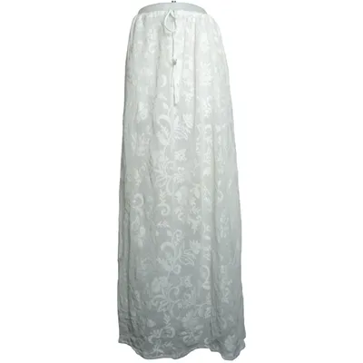 Maxi skirt (White) from Sndys Cotton, Polyamide