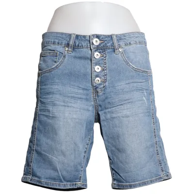 Jeansshorts (Blå) från KappAhl Bomull, Elastan