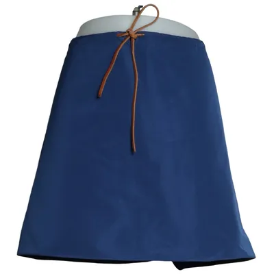 Kjol (Blå) från Miu Miu Acetat, Skinn, Polyester