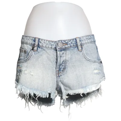 Short en jean (Bleu) de One Teaspoon Coton recyclé