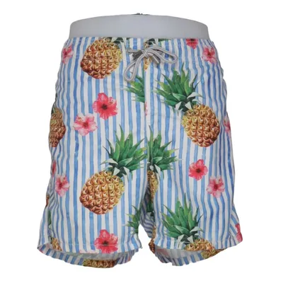 Swim shorts (Blue, White, Multicolored) from MC2 Saint Barth Elastane, Polyamide, Polyester
