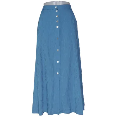 Kjol (Blå) från Birgitta Polyester, Viskos