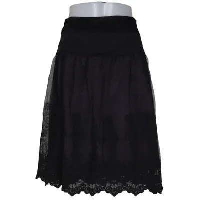 Skirt (Black) from Cappuccini Cotton, Polyester